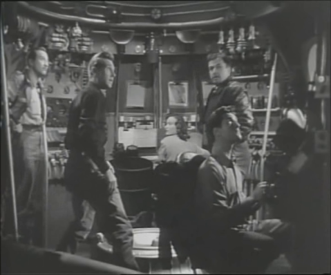 Lloyd Bridges, Osa Massen, John Emery, Noah Beery Jr and Hugh O'Brian in Rocketship X-M (1950)