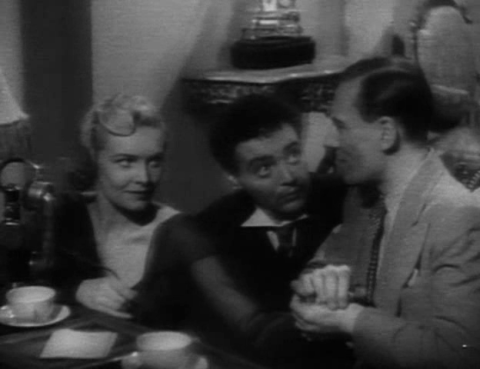 Madeleine Carroll, Peter Lorre and John Gielgud in Alfred Hitchcock's Secret Agent (1936)