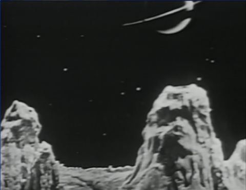 Saturn seen from Mars in Tales of Tomorrow: The Crystal Egg (1951) by H.G. Wells