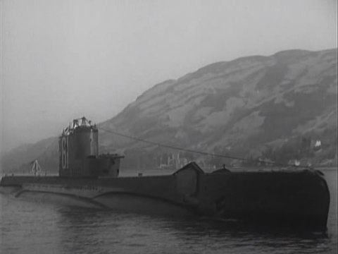 Turkish S class (Oruç Reis class) submarine P 614 in We Dive at Dawn (1943)